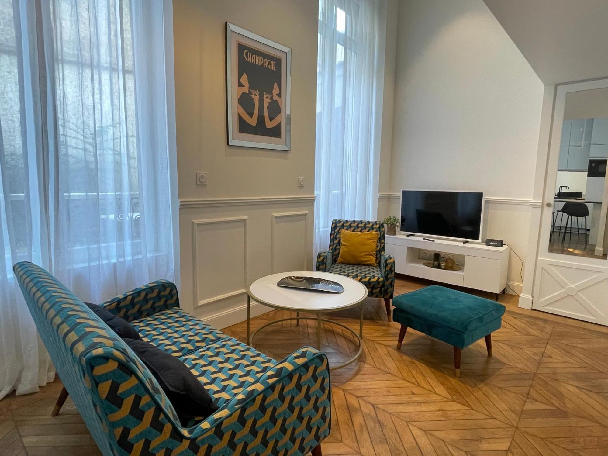 Appartement De Charme Art Deco - Hyper-Centre Ville - Place D'Erlon - Gare - Reims Luaran gambar